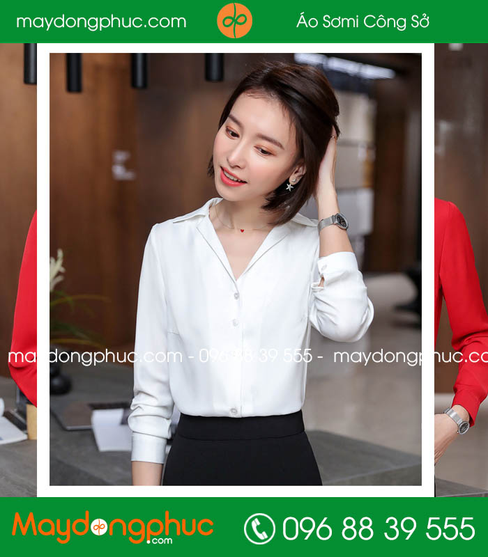 Đồng phục áo sơ mi màu trắng